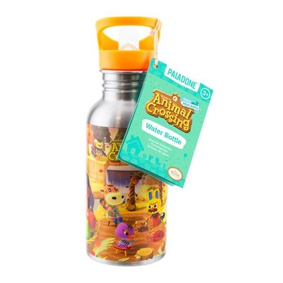 Animal Crossing Water Bottle Metal with Straw 