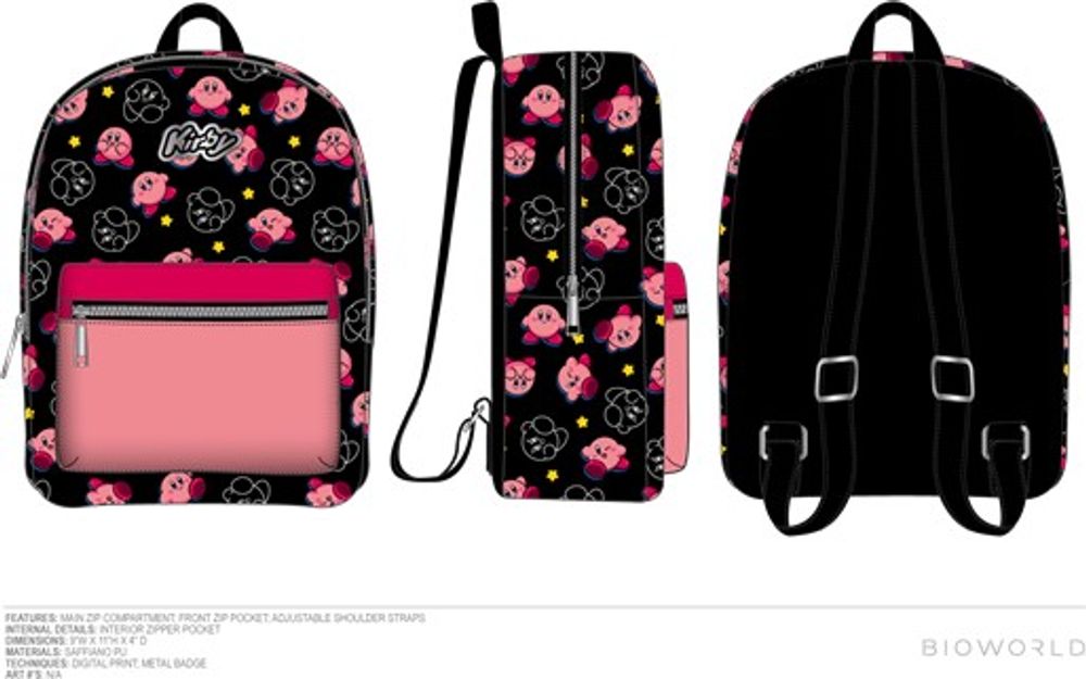 Kirby All Over Print Backpack 