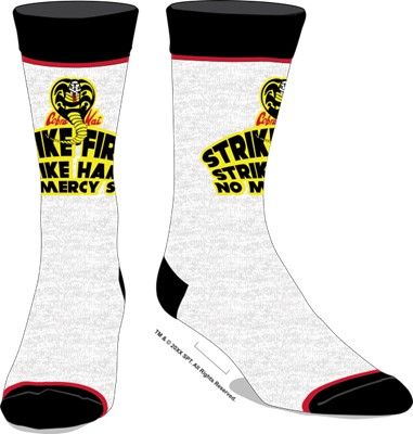 Cobra Kai Strike First Sock 