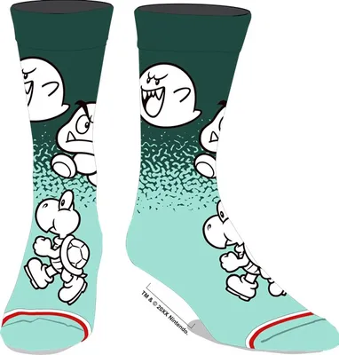 Super Mario Bros Gradient Mens Socks 
