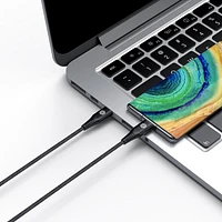 Bio Essentials USB-C to USB-C Charge Cable (3 pack)   - Charge, sync, & transfer files between your US