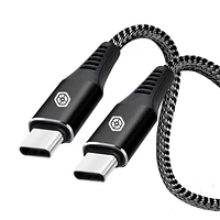 Bio Essentials USB-C to USB-C Charge Cable (3 pack)   - Charge, sync, & transfer files between your US