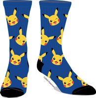 Pokemon Pikachu All Over Print Crew Socks 