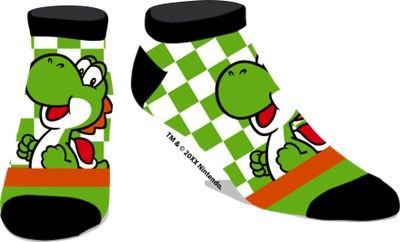 Super Mario Bros Green Yoshi Jrs Ankle Sock 