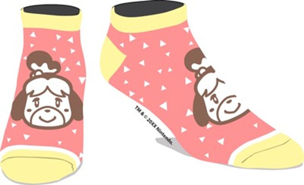 Animal Crossing Isablle Ankle Sock Adults