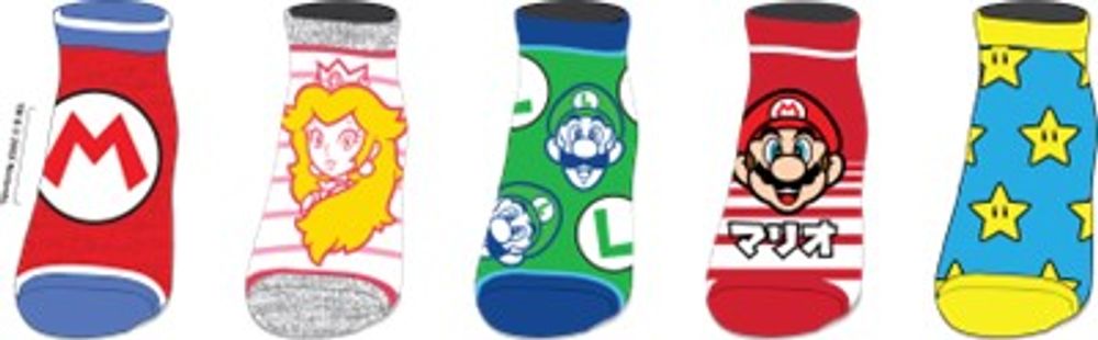 Bioworld Pokemon Characters Assorted 5 Pack Juniors Ankle Socks