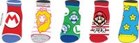 Nintendo 5pk Jrs Ankle Socks 