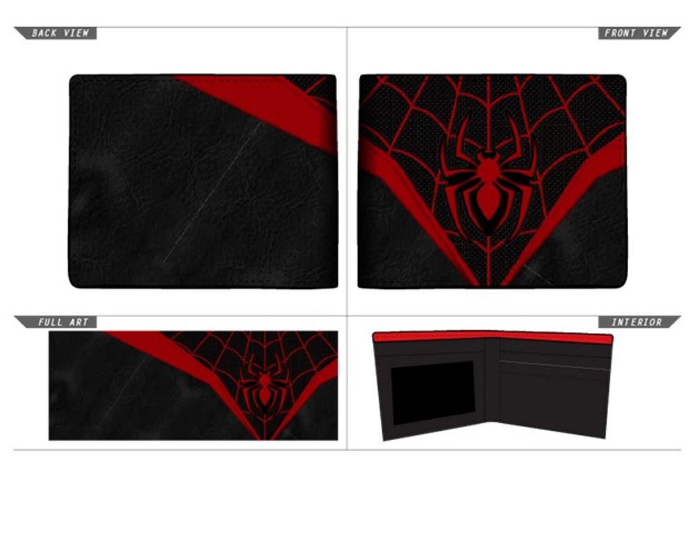 Spiderman Black Red Wallet 