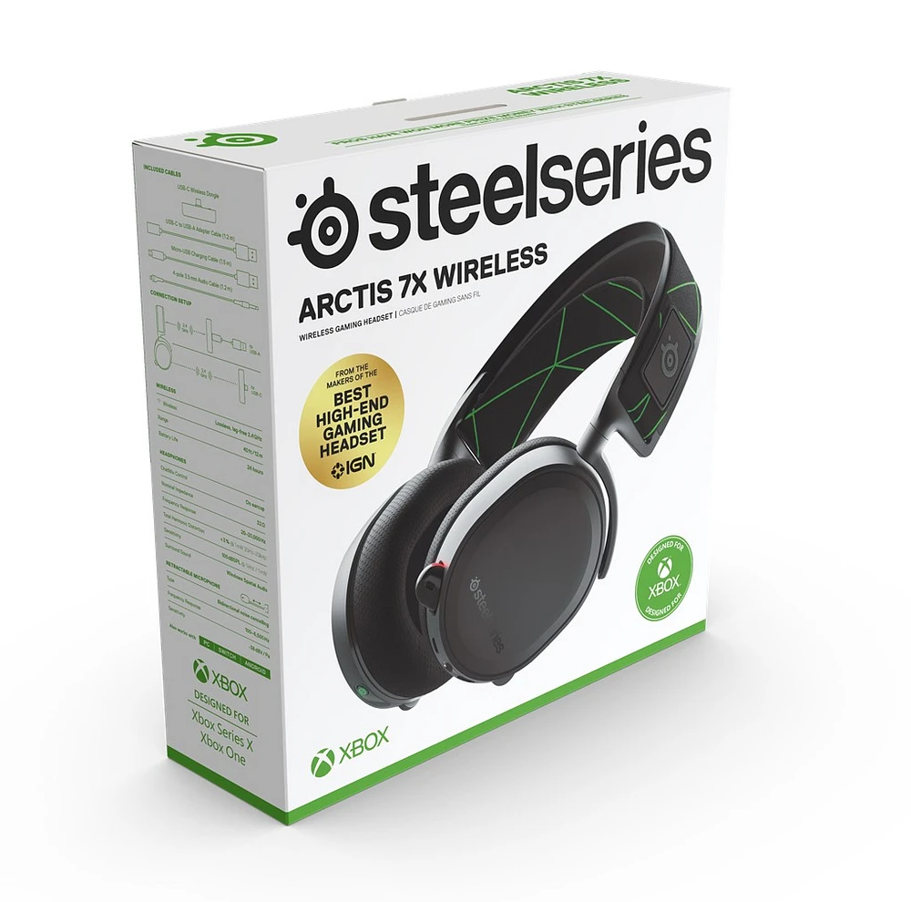 SteelSeries Arctis 7X Wireless Gaming Headset for Xbox - Noir 