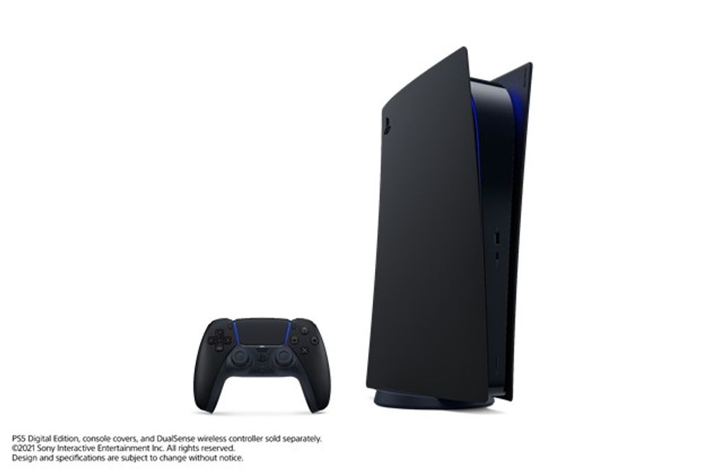 PS5™ Digital Edition Console Covers – Midnight Black 