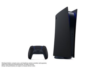 PS5™ Digital Edition Console Covers – Midnight Black 