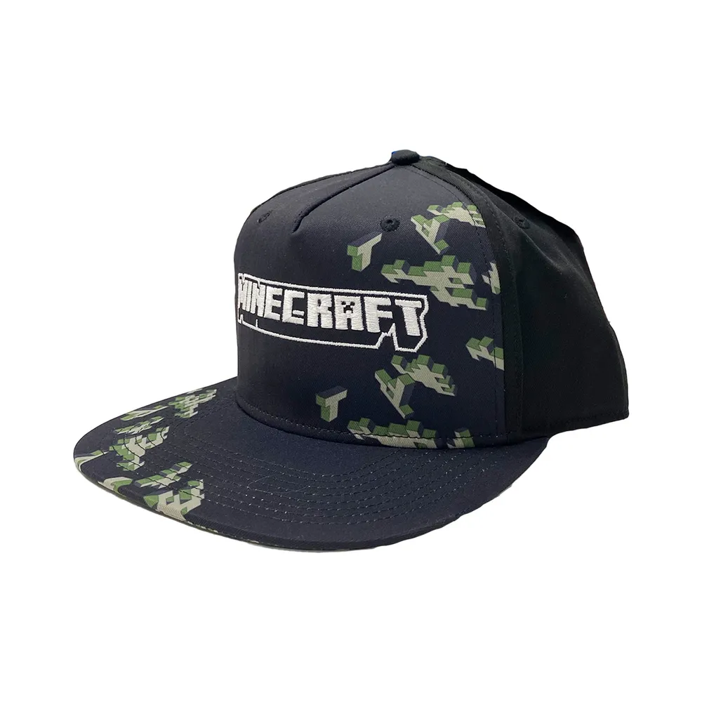 Minecraft Black Snapback Hat 