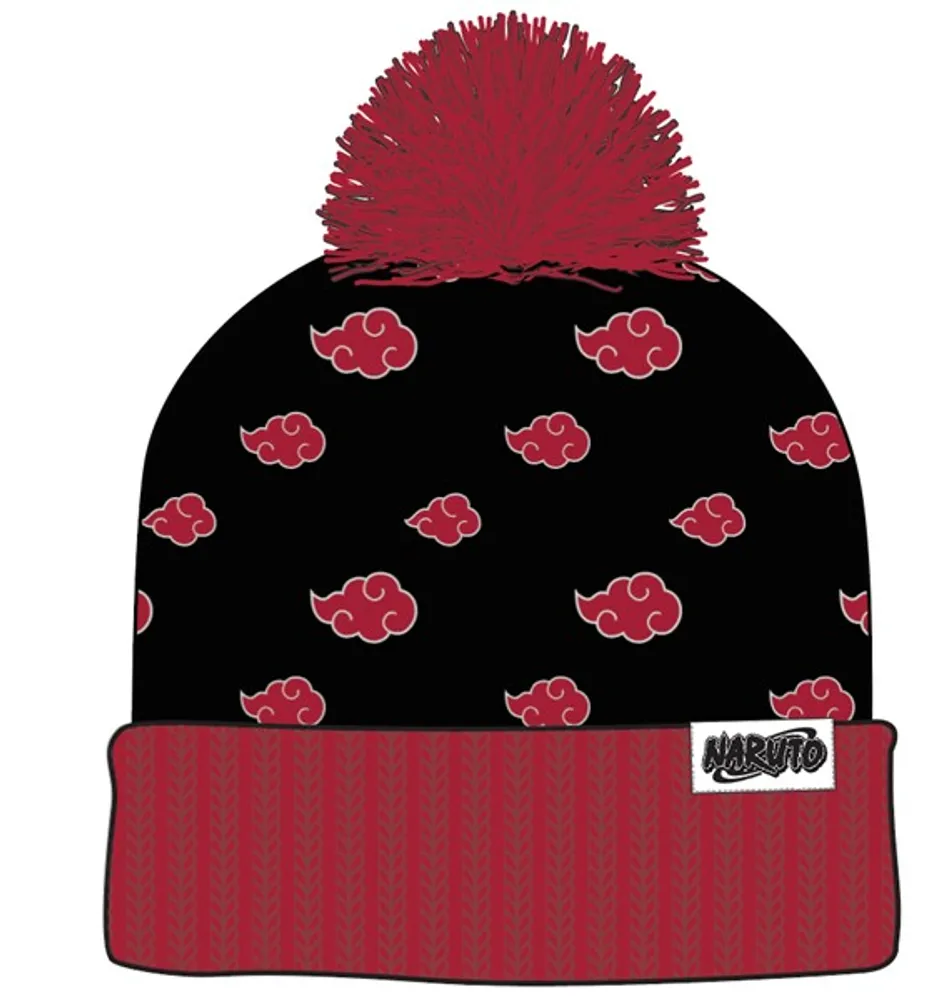 Naruto Akatsuki Cloud Boys Beanie with Pom 