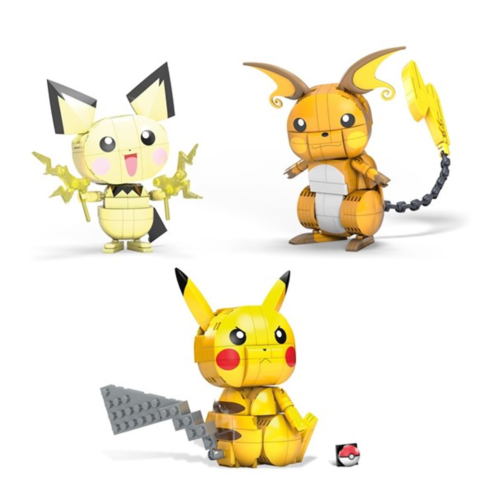 Mega Construx Pikachu Evolution Trio 