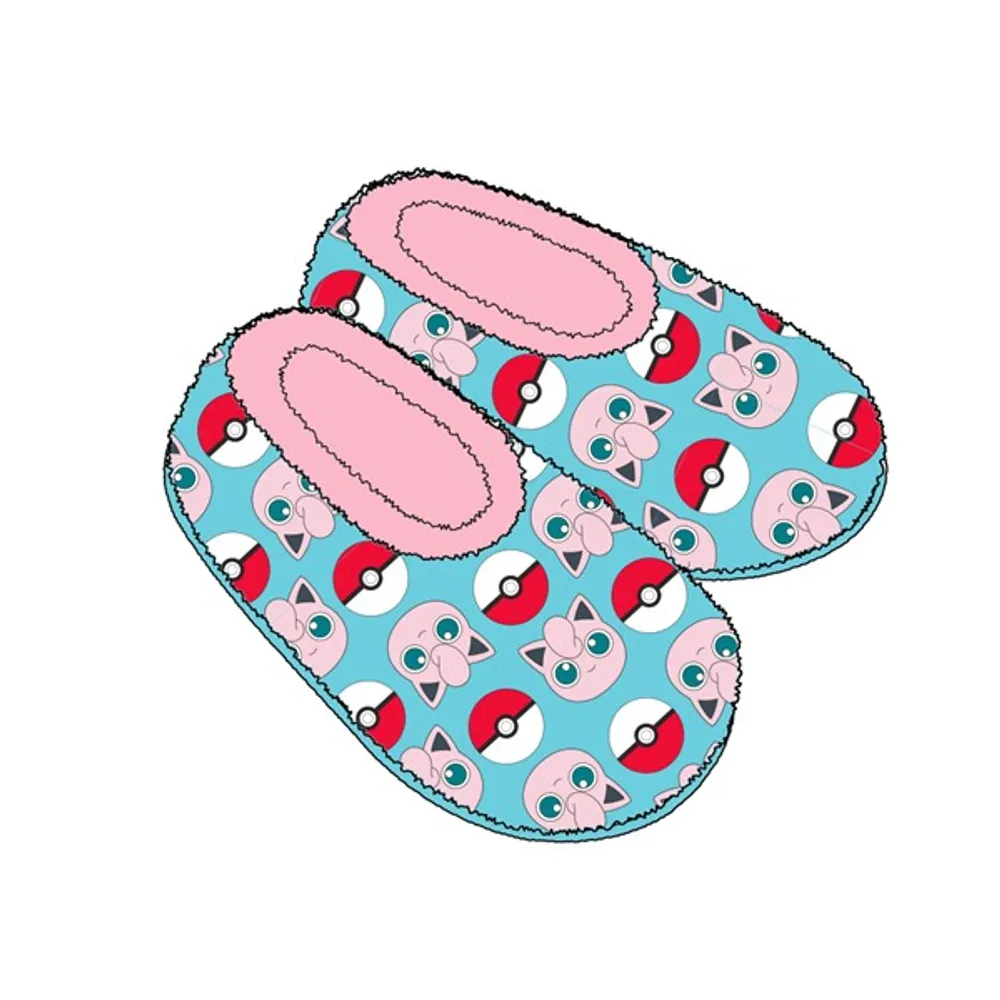 Ladies Jigglypuff Cozy Slippers - S/M 