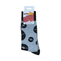 Pokeball AOP Grey Mens Socks 