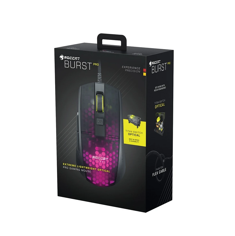 Roccat Burst Pro Mouse Black - En ligne seulement