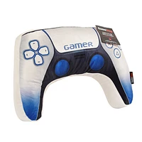 White And Blue Controller Pillow 