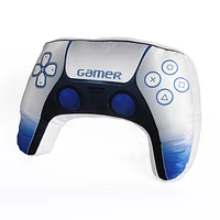 White And Blue Controller Pillow 