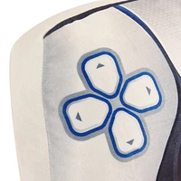 White And Blue Controller Pillow 