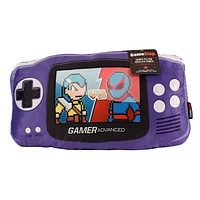 Purple And Gray Controller Pillow 