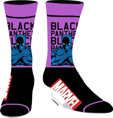 Mens Black Panther Crew Socks 