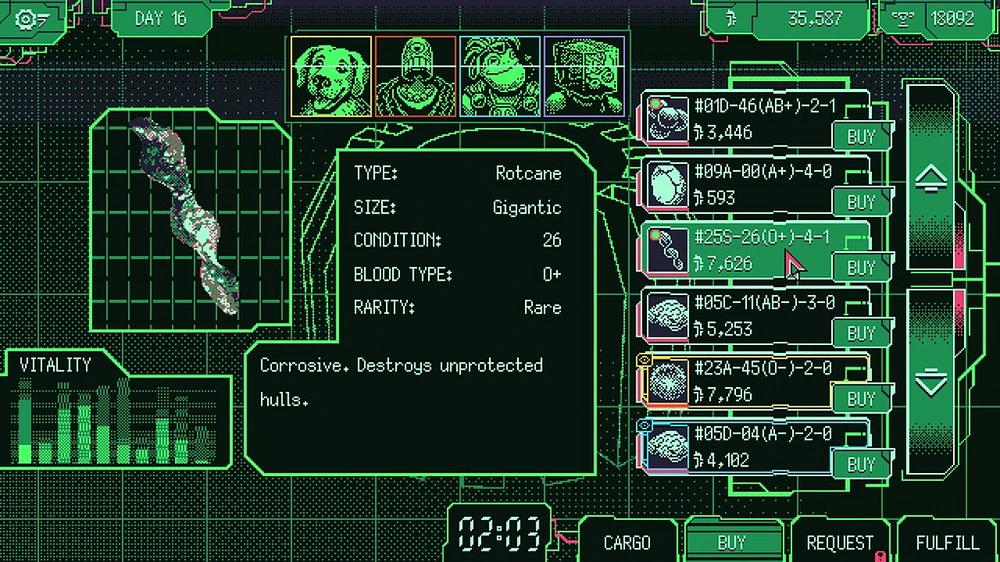 Space Warlord Organ Trading Simulator 
