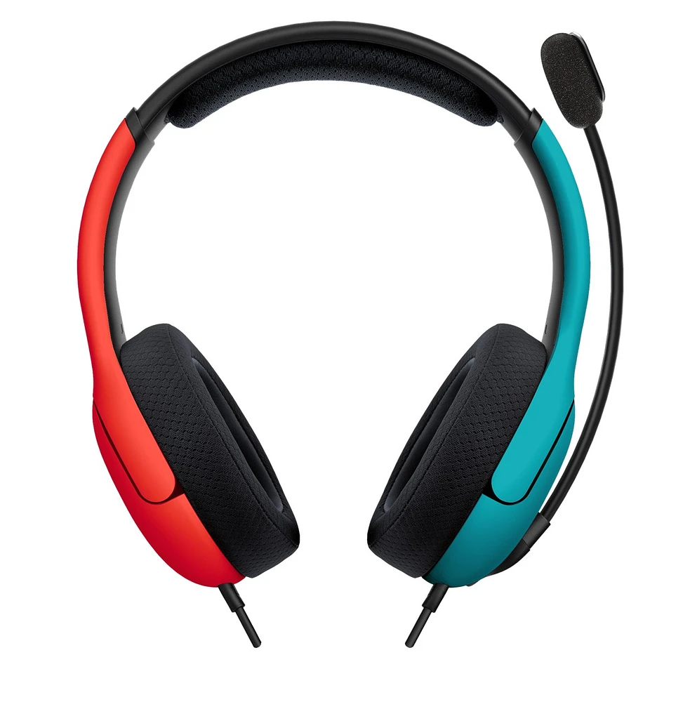 PDP Gaming LVL40 Nintendo Switch Wired Stereo Gaming Headset: Bleu rouge 