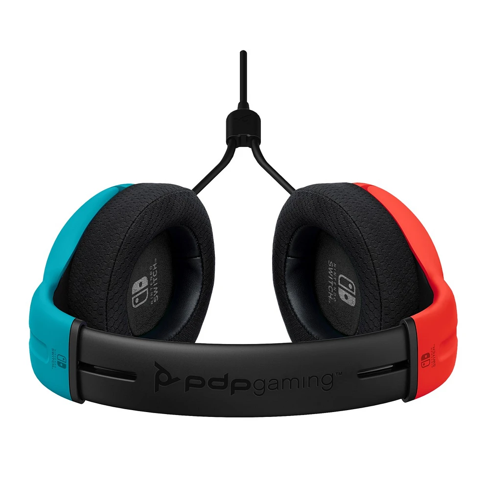 PDP Gaming LVL40 Nintendo Switch Wired Stereo Gaming Headset: Bleu rouge 