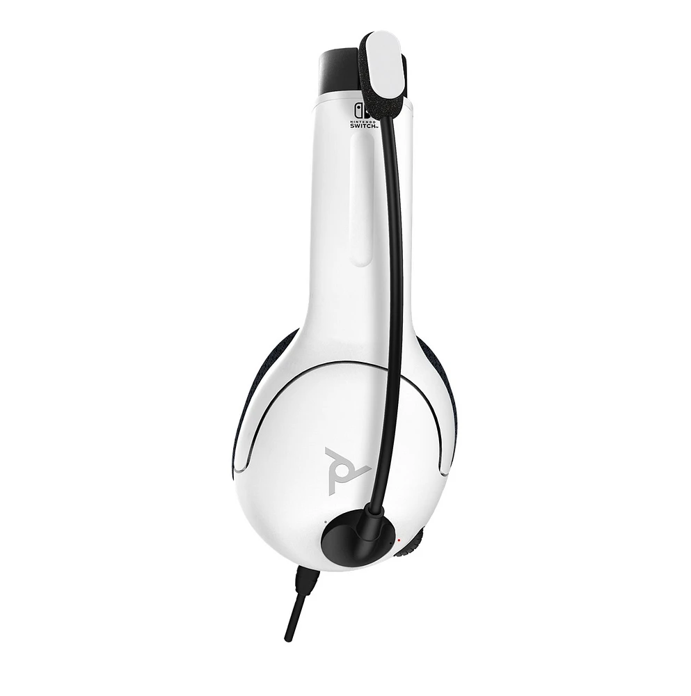 PDP Gaming LVL40 Nintendo Switch Wired Stereo Gaming Headset: Black & White 