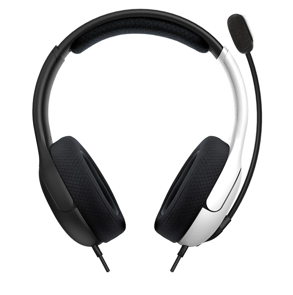 PDP Gaming LVL40 Nintendo Switch Wired Stereo Gaming Headset: Black & White 