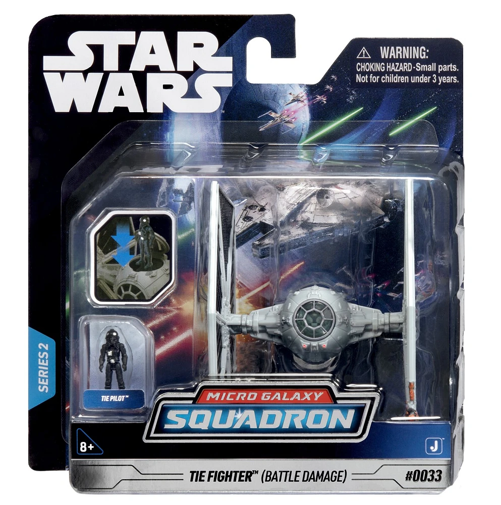Star Wars 3-Inch Vehicle & Figure W2 Assorted Micro Galaxy Squadron – One Variation Chosen at Random