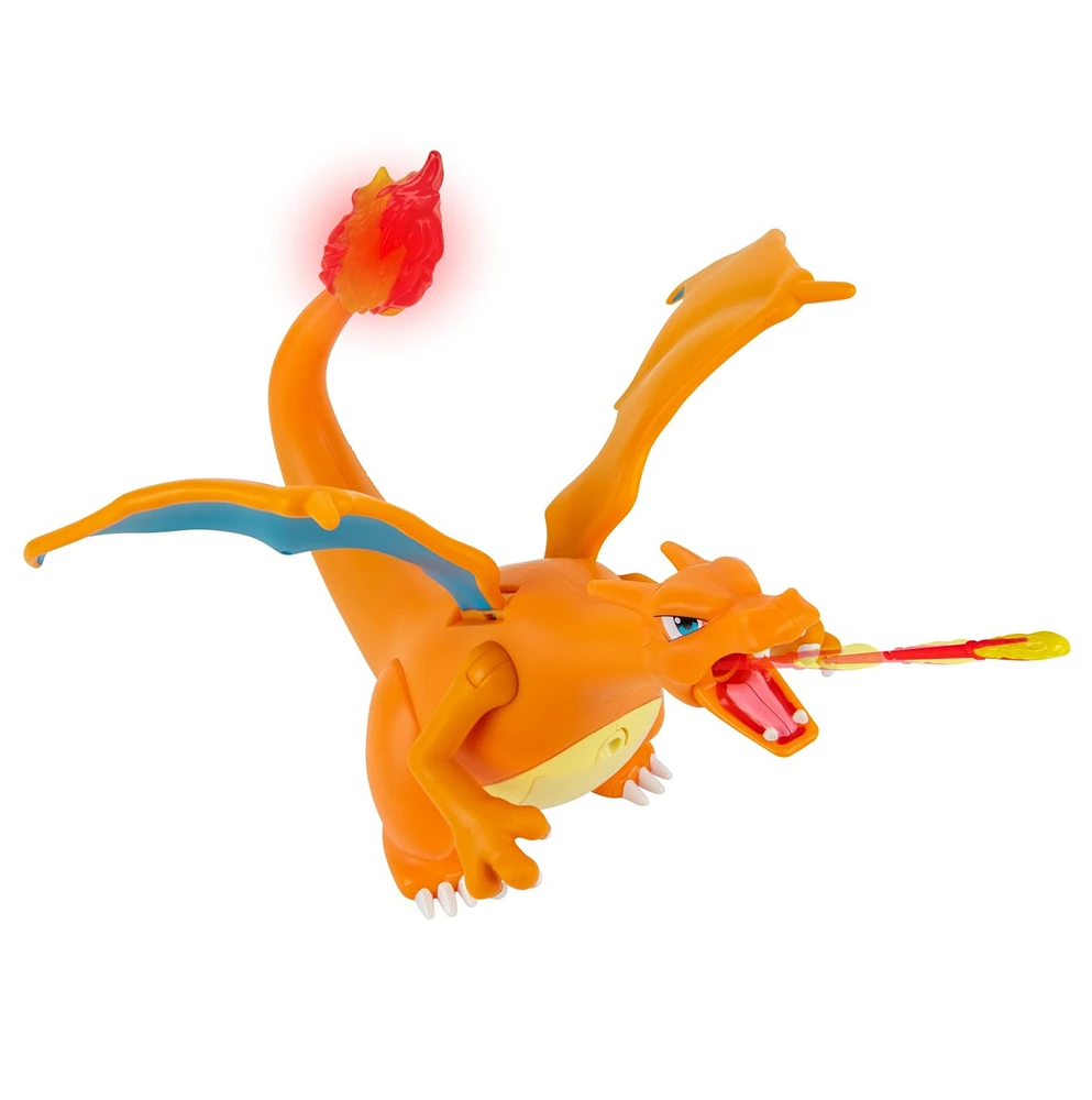 Figurine Pokémon Deluxe : Charizard de flamme et de vol avec Pikachu 