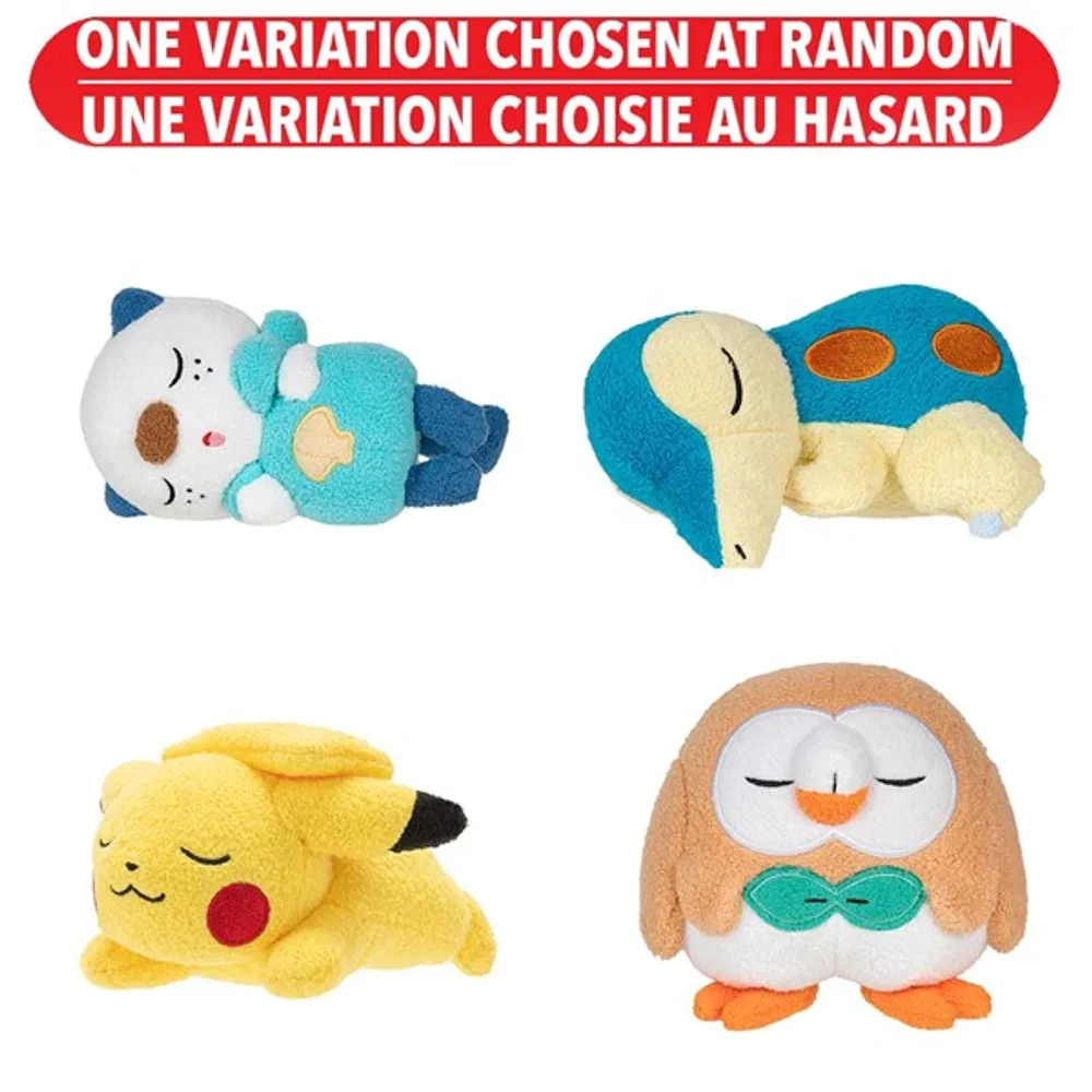 Pokémon 5” Sleeping Plush Assorted – One Variation Chosen at Random