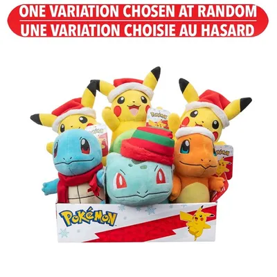 Pokemon 8-Inch Holiday Plush Assorted – One Variation Chosen at Random