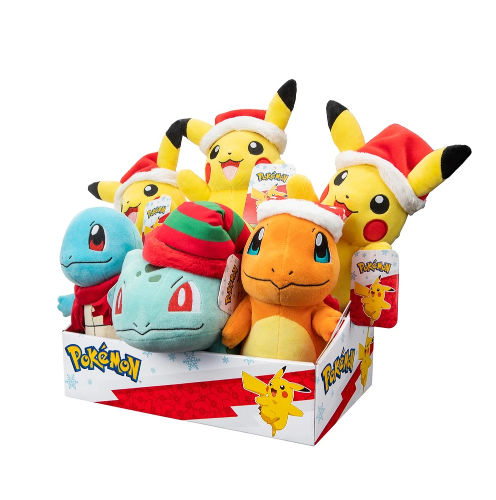 Peluche de vacances Pokemon 8 pouces assortie – Une variation choisie au hasard