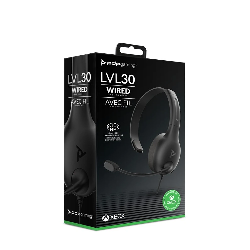 Xbox Level 30 Black Headset 