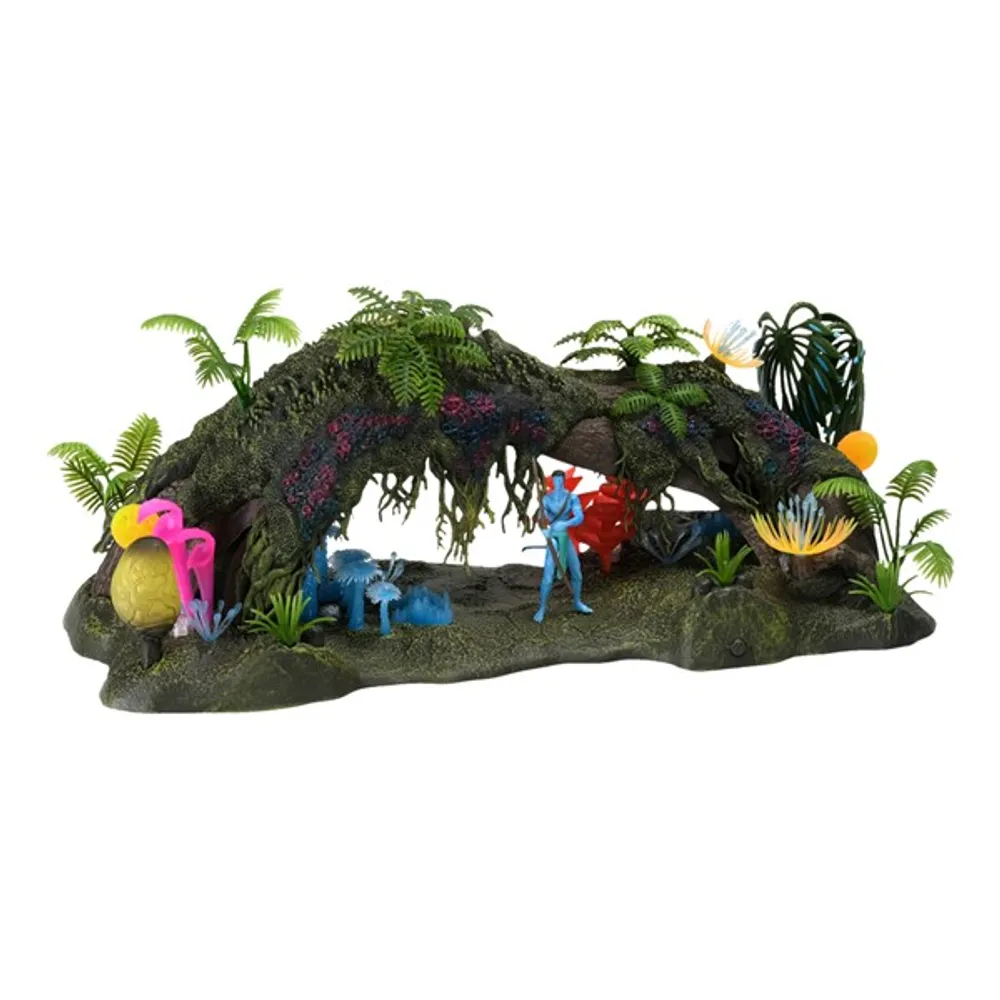 Avatar - Omatikaya Rainforest with Jake Sully 2.5-Inch Scale World of Pandora Set 