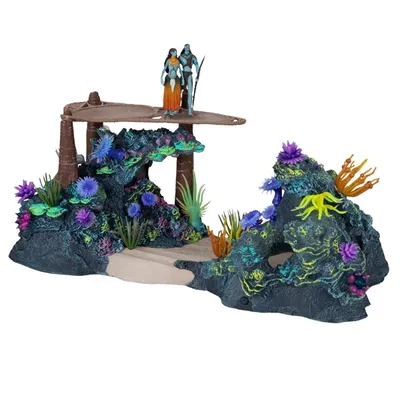 Avatar - Metkayina Reef with Tonowari and Ronal 2.5-Inch Scale World of Pandora Playset 