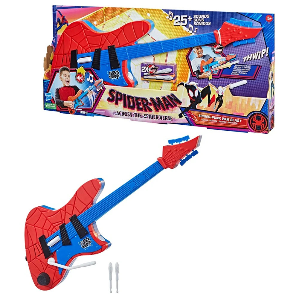 Marvel Spider-Man: Across the Spider-Verse Spider-Punk Web Blast Guitar 