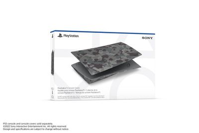 PS5™ Console Covers – Gray Camouflage 