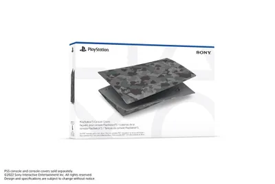 PS5™ Console Covers – Gray Camouflage 
