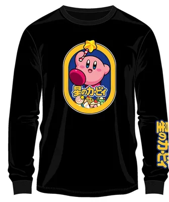 Kirby Long Sleeve T-Shirt Black