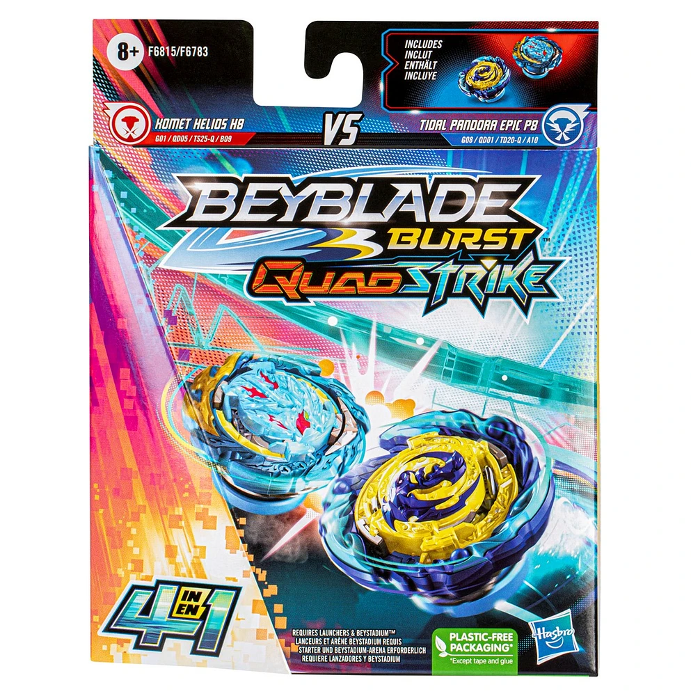 Beyblade Burst QuadStrike Dual Pack - Assortiment – Une variation choisie au hasard