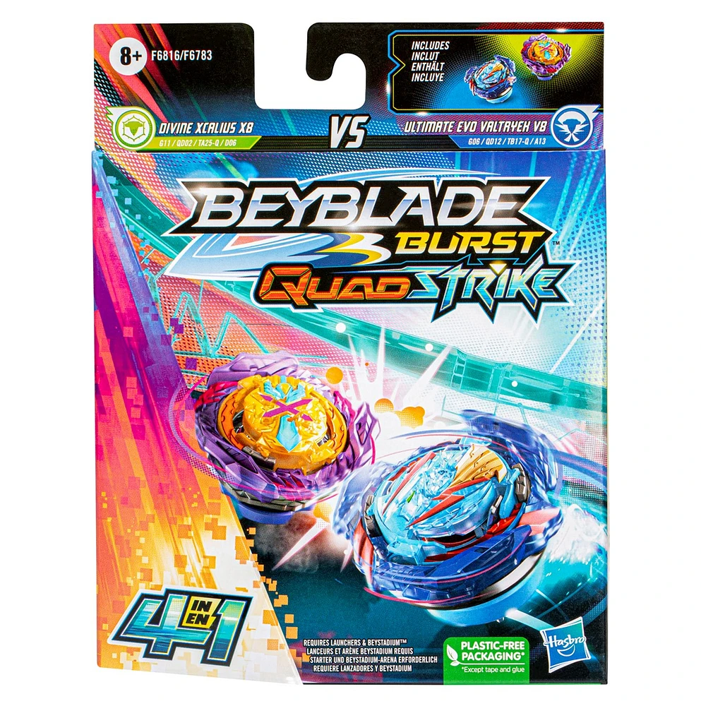 Beyblade Burst QuadStrike Dual Pack - Assortiment – Une variation choisie au hasard