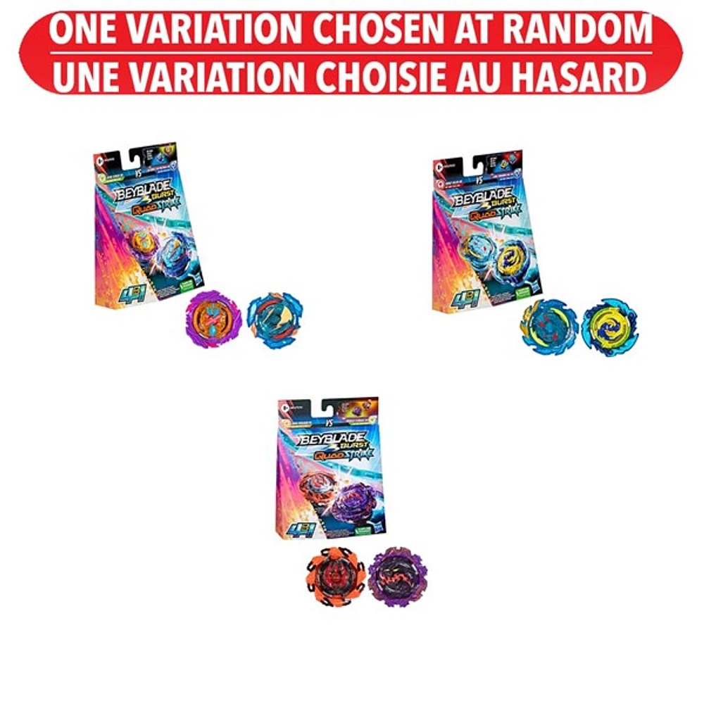 Beyblade Burst QuadStrike Dual Pack - Assortiment – Une variation choisie au hasard