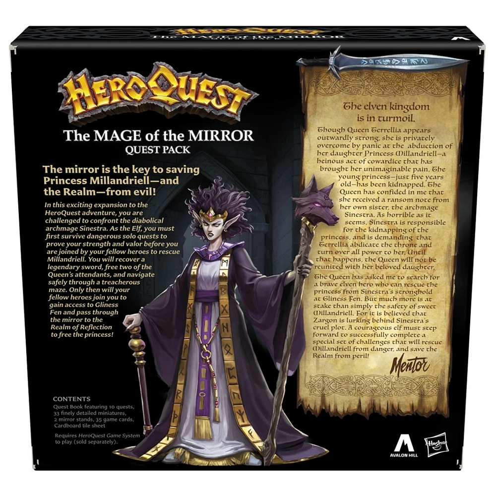 Avalon Hill Heroquest The Mage of the Mirror Quest Pack 