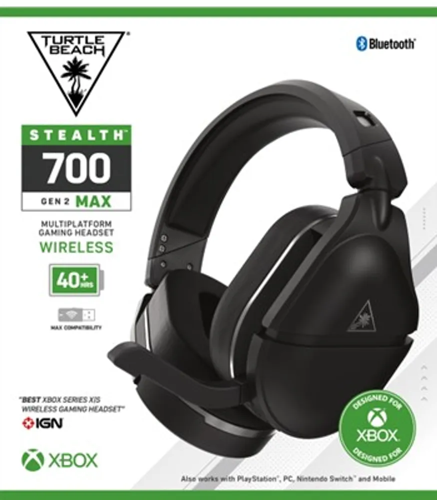 Turtle Beach® Stealth™ 700 Gen 2 MAX – Black Wireless Multiplatform Gaming Headset