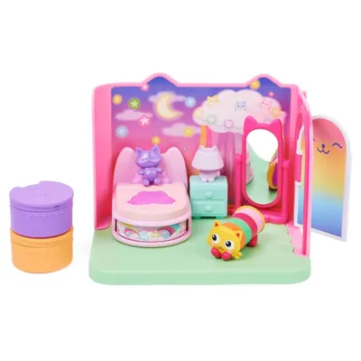 Gabby’s Dollhouse - Sweet Dreams Bedroom with Pillow Cat Figure Playset 