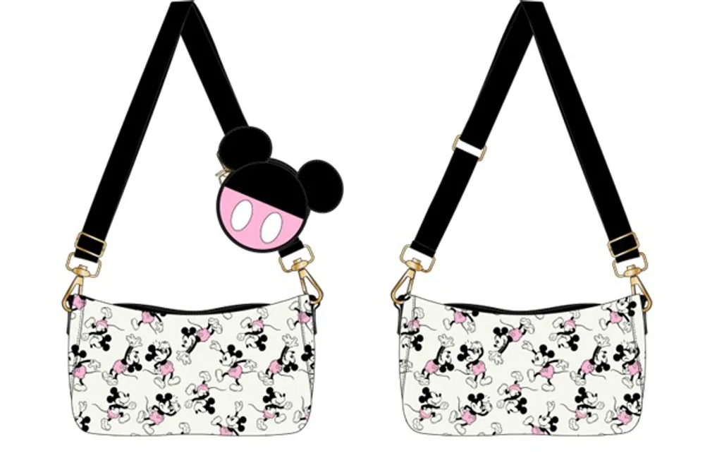 Disney Quilted Purse - Mickey and Minnie Mouse - Walt Disney